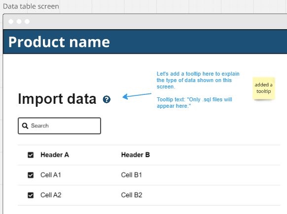 Wireframe example 1